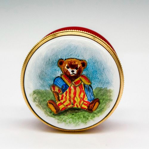 STAFFORDSHIRE ENAMELS TRINKET BOX,