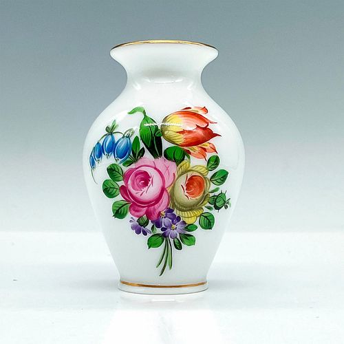 HEREND PORCELAIN MINIATURE VASE, BUNCH