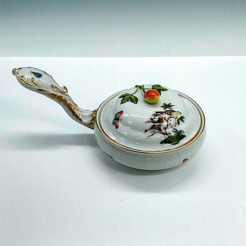 HEREND PORCELAIN HANDLED RAMEKIN,