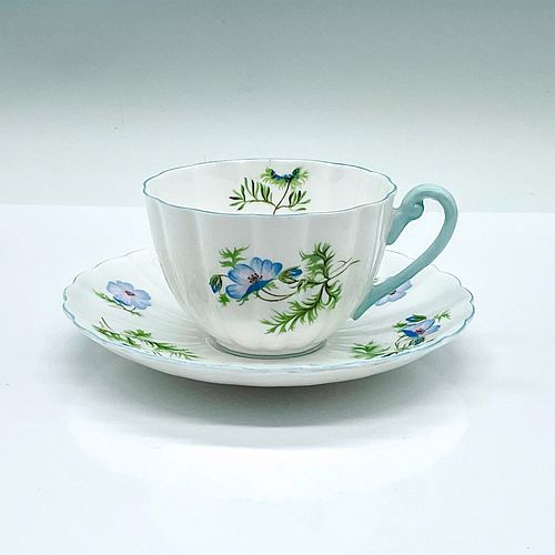 SHELLEY BONE CHINA TEA CUP AND SAUCER,