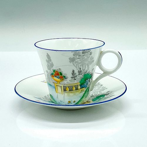 SHELLEY DEMITASSE CUP AND SAUCER,