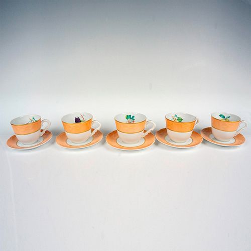 10PC MOTTAHEDEH COFFEE CUPS AND SAUCERSA