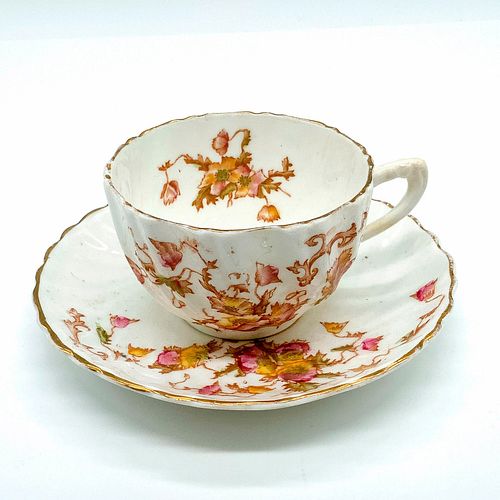 C.B. ENGLAND FLORAL TEACUP AND