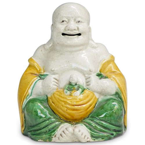 CHINESE SANCAI SEATED BUDDHADESCRIPTION  38fcc6