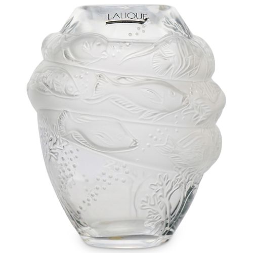 LALIQUE "MARINE ET TARPON" MARINA