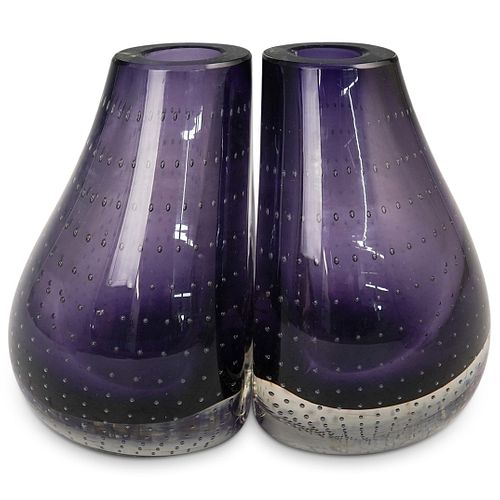 (2 PC) CARL ERICKSON AMETHYST BOOKEND