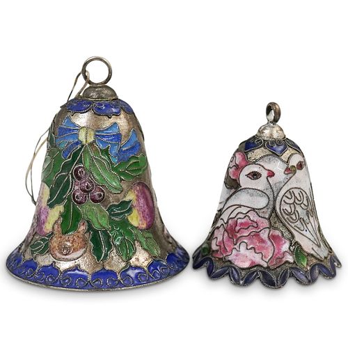 (2 PC) CHINESE ENAMEL CLOISONNE