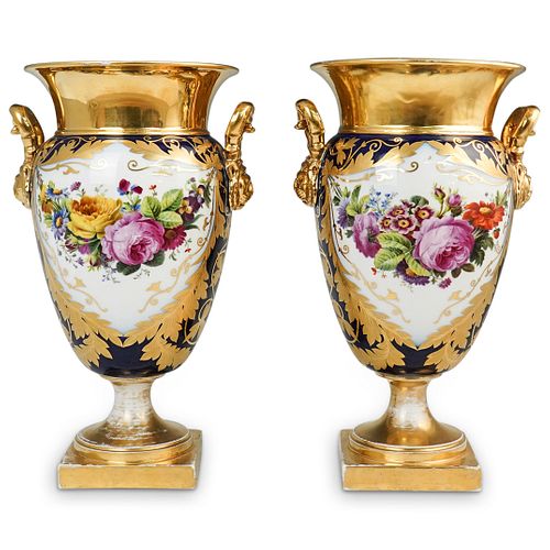 PAIR OF FRENCH HONORE GILT PORCELAIN 38fdff