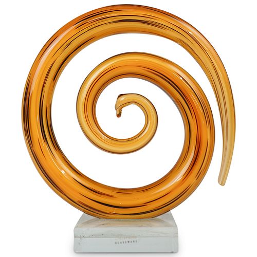 MURANO GLASS SPIRAL SCULPTUREDESCRIPTION  38fe22