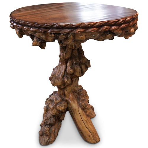 ROOT WOOD ROUND DINING TABLE