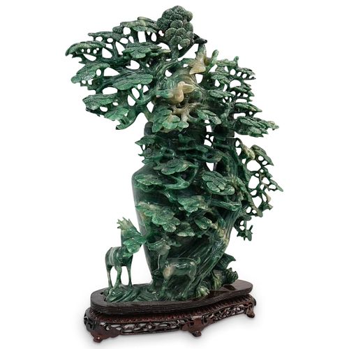 CHINESE CARVED JADE SCULPTUREDESCRIPTION: