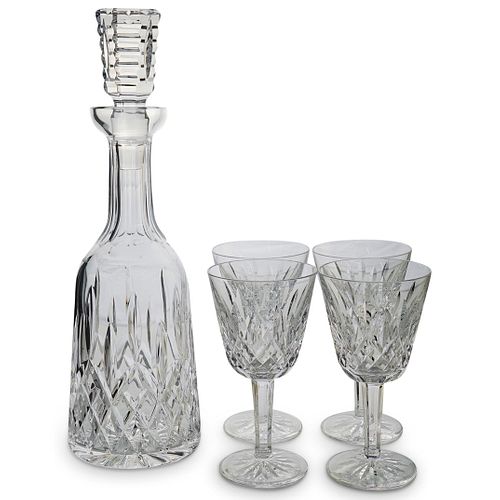  5 PC WATERFORD CRYSTAL DECANTER 38fef0