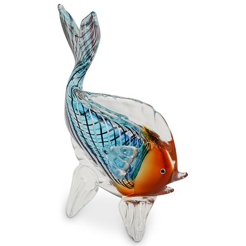 MURANO ART GLASS FISH SCULPTUREDESCRIPTION  38ff00