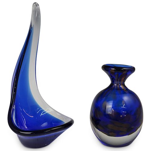 (2PC) MURANO GLASS COLLECTIONDESCRIPTION: