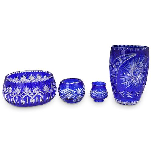 (4PC) COBALT BLUE CRYSTAL GROUPINGDESCRIPTION: