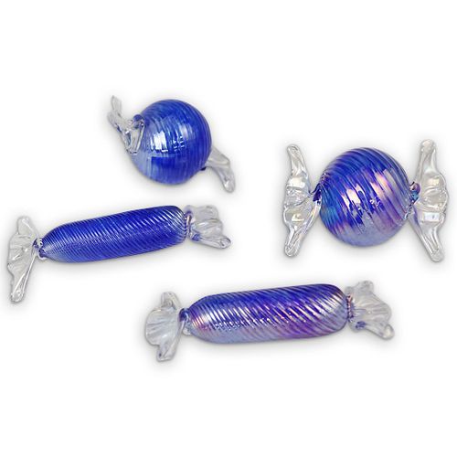 (4 PC) MURANO GLASS CANDYDESCRIPTION: