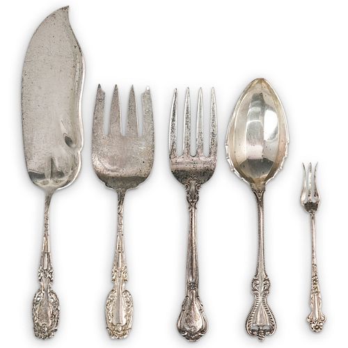 (5PC) STERLING SILVER FLATWARE