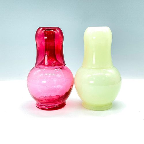 PAIR OF TUMBLE UP WATER CARAFES 38ffb4