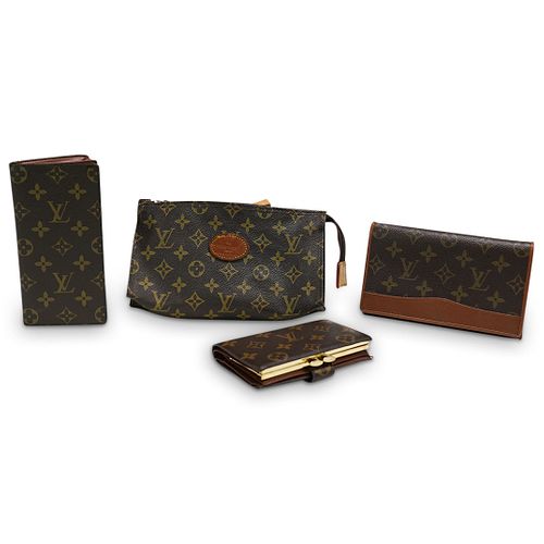 (4 PC) LOUIS VUITTON MONOGRAM WALLET