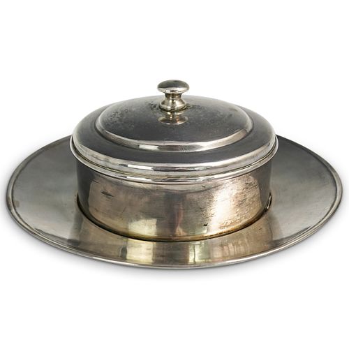 VICTORIAN SILVER LIDDED MUFFIN