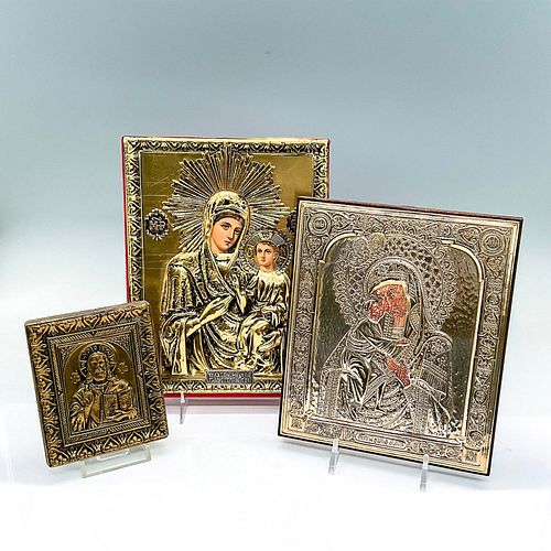 3PC ORTHODOX CHRISTIAN ICONS INCLUDING