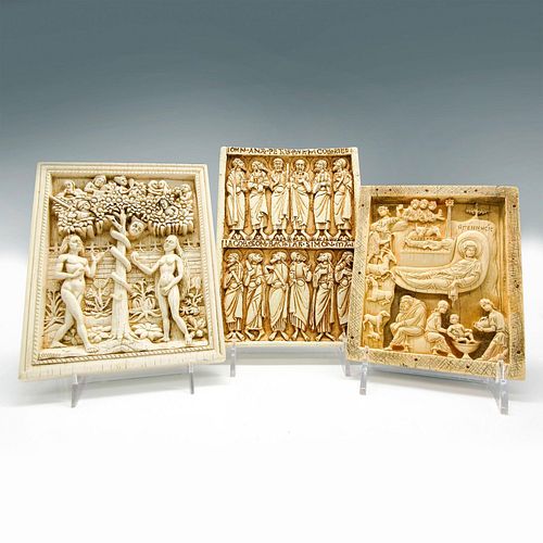 3PC RELIGIOUS RESIN WALL ART PLAQUESIncludes