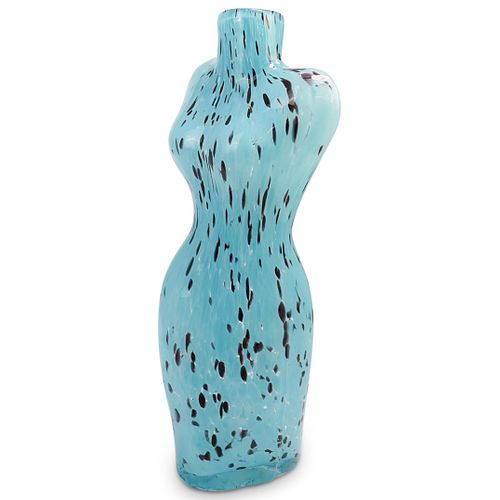 MURANO GLASS FEMALE TORSO VASEDESCRIPTION: