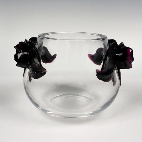 LALIQUE CRYSTAL VASE ORCHIDEEStunning 3901a3