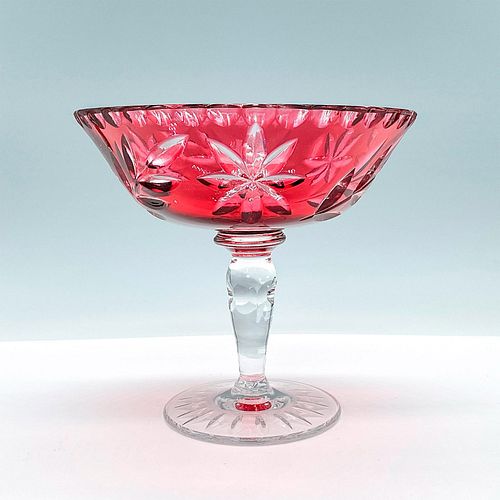 CANDY COMPOTE DISH IN CRANBERRY 390204