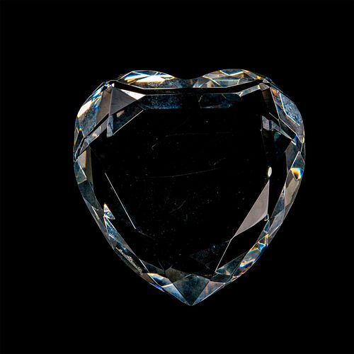 ROSENTHAL CRYSTAL HEART PAPERWEIGHTLead 39021d