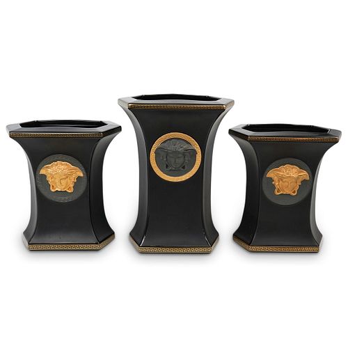  2 PC BLACK VERSACE ROSENTHAL 390224