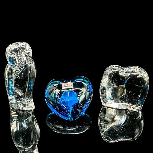 3PC BACCARAT CRYSTAL FIGURINE SETBeautiful 390225