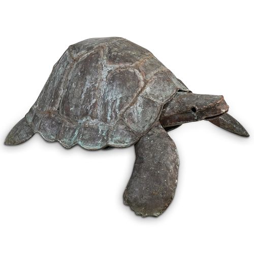 VINTAGE CAST METAL TURTLE GARDEN 390230