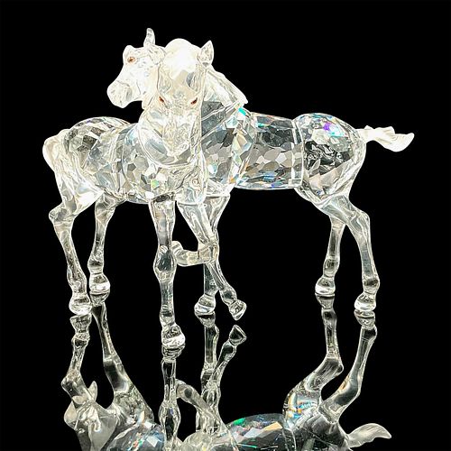 SWAROVSKI CRYSTAL FIGURINE FOALS 39023d