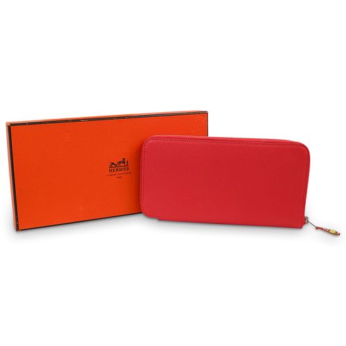 HERMES ORANGE LEATHER WALLETDESCRIPTION: