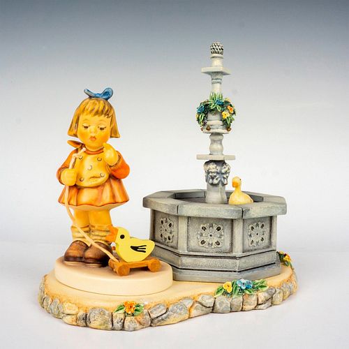 2PC GOEBEL HUMMEL FIGURINE + BASE, DARLING