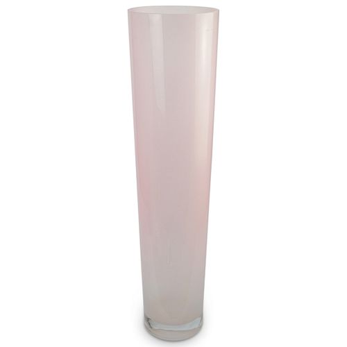 MURANO PINK GLASS VASEDESCRIPTION: