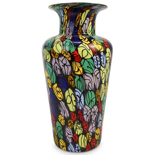 MURANO GLASS MILLEFIORI VASEDESCRIPTION: