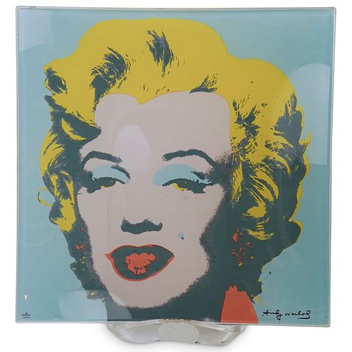 ANDY WARHOL ROSENTHAL GLASS DISHDESCRIPTION  3903c8