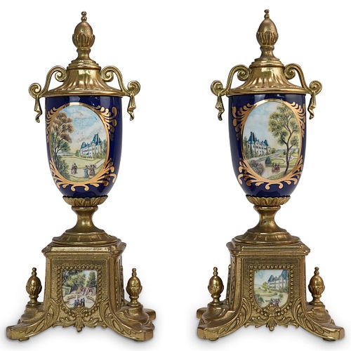 SEVRES STYLE ITALIAN GARNITURESDESCRIPTION  3903d2