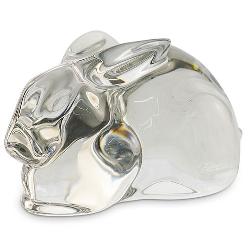 BACCARAT RABBIT CLEAR CRYSTAL FIGURINEDESCRIPTION: