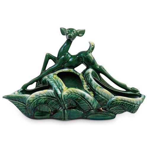 ART DECO DEER PLANTER LAMPDESCRIPTION: