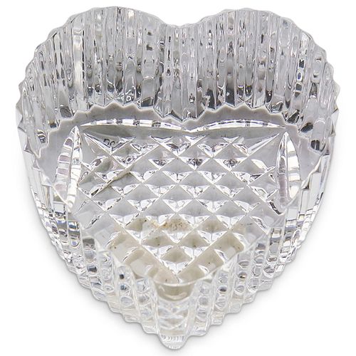 WATERFORD CRYSTAL GLASS HEART PAPERWEIGHTDESCRIPTION: