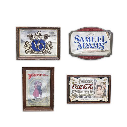 (4 PC) VINTAGE ADVERTISING MIRROR