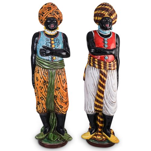 (2 PC) PAIR OF ITALIAN MAJOLICA