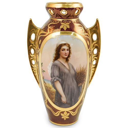 ROYAL VIENNA PORCELAIN WAGNER VASEDESCRIPTION: