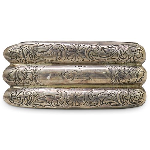 STERLING SILVER CIGAR CASEDESCRIPTION: