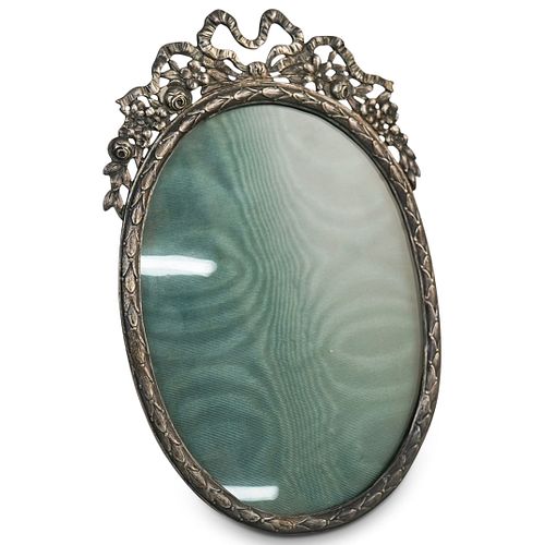 ANTIQUE STERLING OVAL PICTURE FRAMEDESCRIPTION: