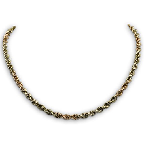 12K DOUBLE TONE GOLD NECKLACEDESCRIPTION  390726