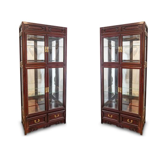 PAIR OF CHINESE ROSEWOOD DISPLAY 3907b5